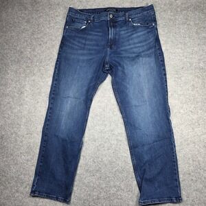 Calvin Klein Jeans Mens 38x30 Blue Straight Leg Medium Wash